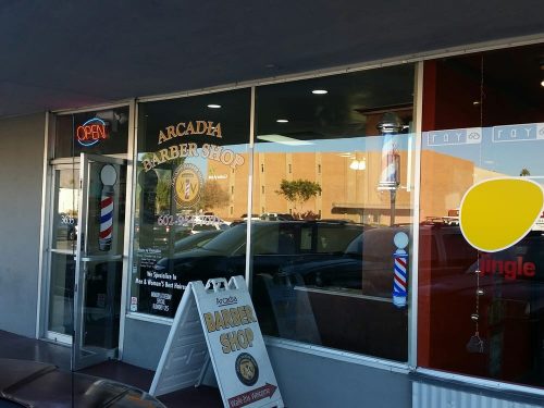 Arcadia Barber Shop Store Front