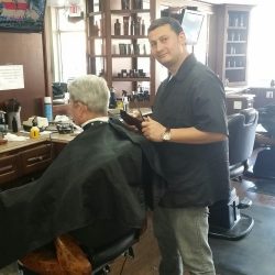 Barber Cutting Hair
